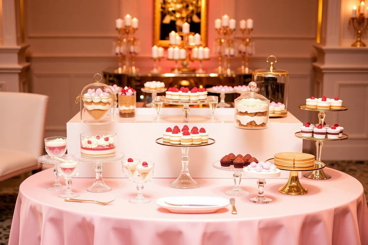 Luxury dessert table display